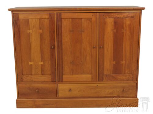 58009EC: STICKLEY Arts & Crafts Mission Cherry TV Cabinet - Picture 1 of 12