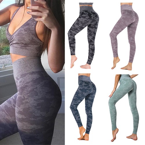 High Waisted Camo Gym Leggings