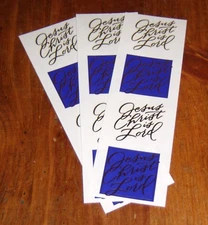 Mrs. Grossman Lot of Three Reflections Sticker Strips ~ Jesus Christ is Lord