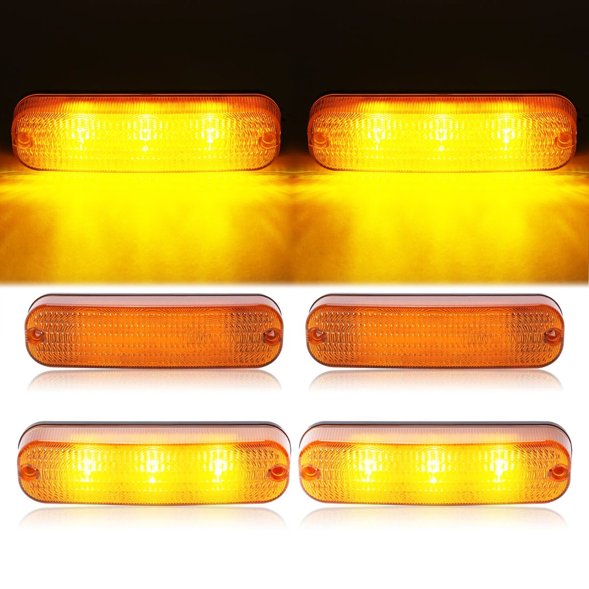 4PCS LED Flashing Cab Warning Safety Lights For John Deere 4030