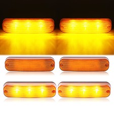 4 LED Amber Flashing Cab Lights For John Deere 50 Series 4050 4250 4450 #AR60250