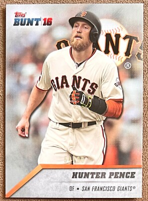 2016 Topps Bunt Platinum #125 Hunter Pence /99 San Francisco Giants Parallel SP