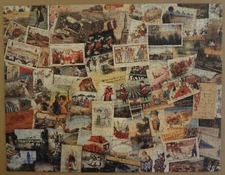 Vintage Springbok WISH YOU WERE HERE 500 Jigsaw Puzzle COMPLETE Postcard PZL4168