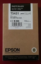 11/2011 NIB Genuine Epson 110ml Ink T5431 Photo Black Stylus Pro 4000/7600/9600 