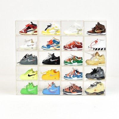 Handcrafted ''Off-White'' Miniature Sneakers | 1/6 scale Mini Sneakers Collection