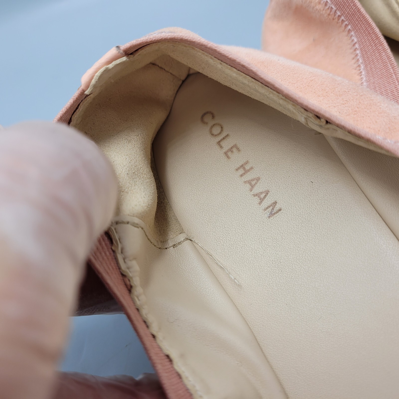 cole haan elbridge leather ballet flats