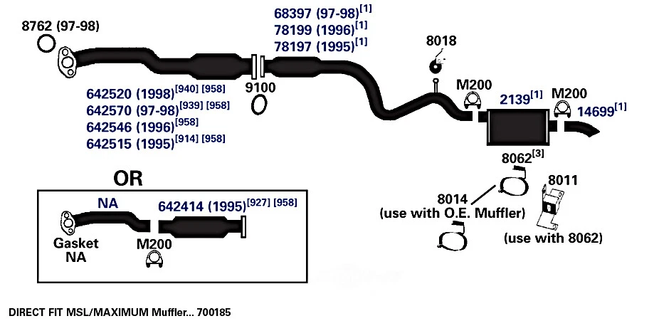 Soporte de escape-VIN: 3 AP escape 8018 Foto 2 de 4