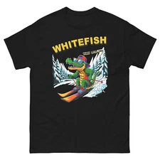 Whitefish Where Gators Shred Skiing Alligator Fun Shirt T-Shirt