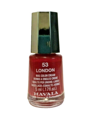 MAVALA 5 ml Mini Nagellack London 53 elegantes klassisches Rot Nail Color Cream