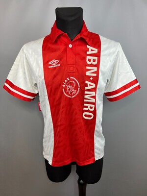 Ajax ABN AMRO Umbro サッカーウェア Lサイズ Vintage AFC AJAX ABN AMRO Umbro Soccer Jersey, Size XL – Stuck In