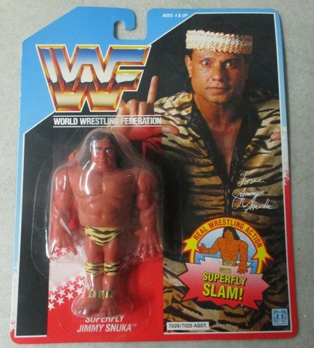 SEALED MOC VTG 1990 WWF SUPERFLY JIMMY SNUKA SUPER...