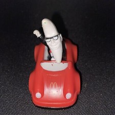 1988 VINTAGE McDonald's Mac Tonight Mr Moon Man In Red Sports Car Happy Meal Toy