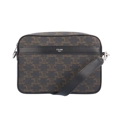 CELINE Shoulder Bag 11394 2EVJ 38SI Coated canvas Triomphe small 