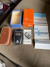 Vintage AGFA Agfalux Pocket Flashgun With Original Case, Box and Instructions