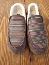 Sorel Mens Dude Moc Suede Brown Slippers Size 8