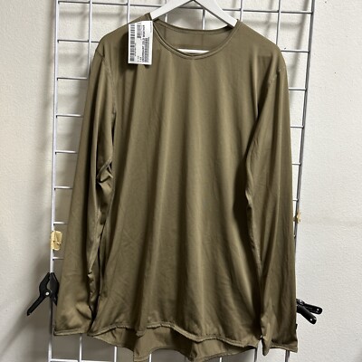 POLARTEC COLD WEATHER SILK UNDERSHIRT COYOTE LARGE LONG NEW WITH TAGS
