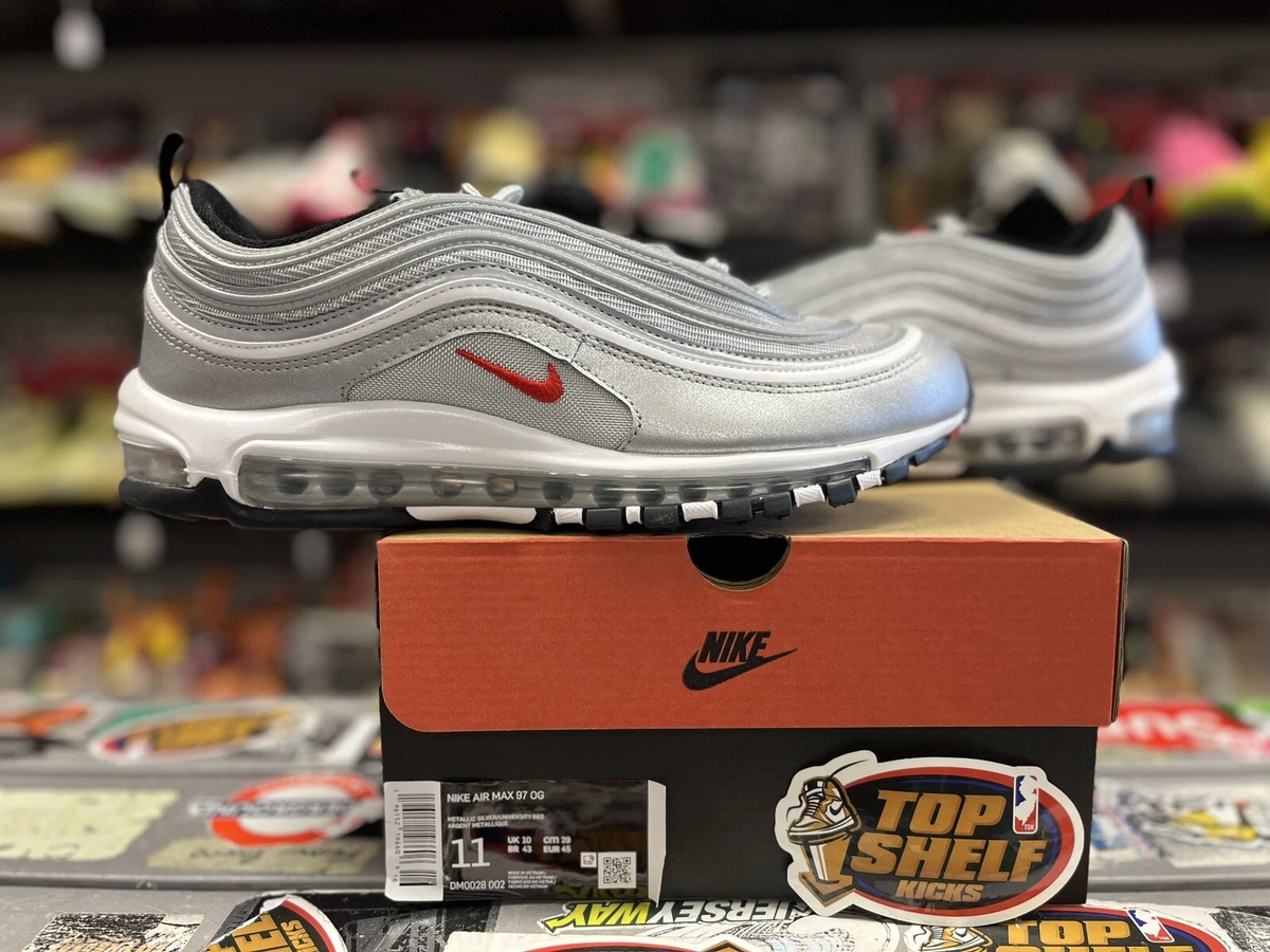 New Nike Air Max 97 Silver Bullet 2022 Size 11 Rare Retro Authentic Trainer  Low