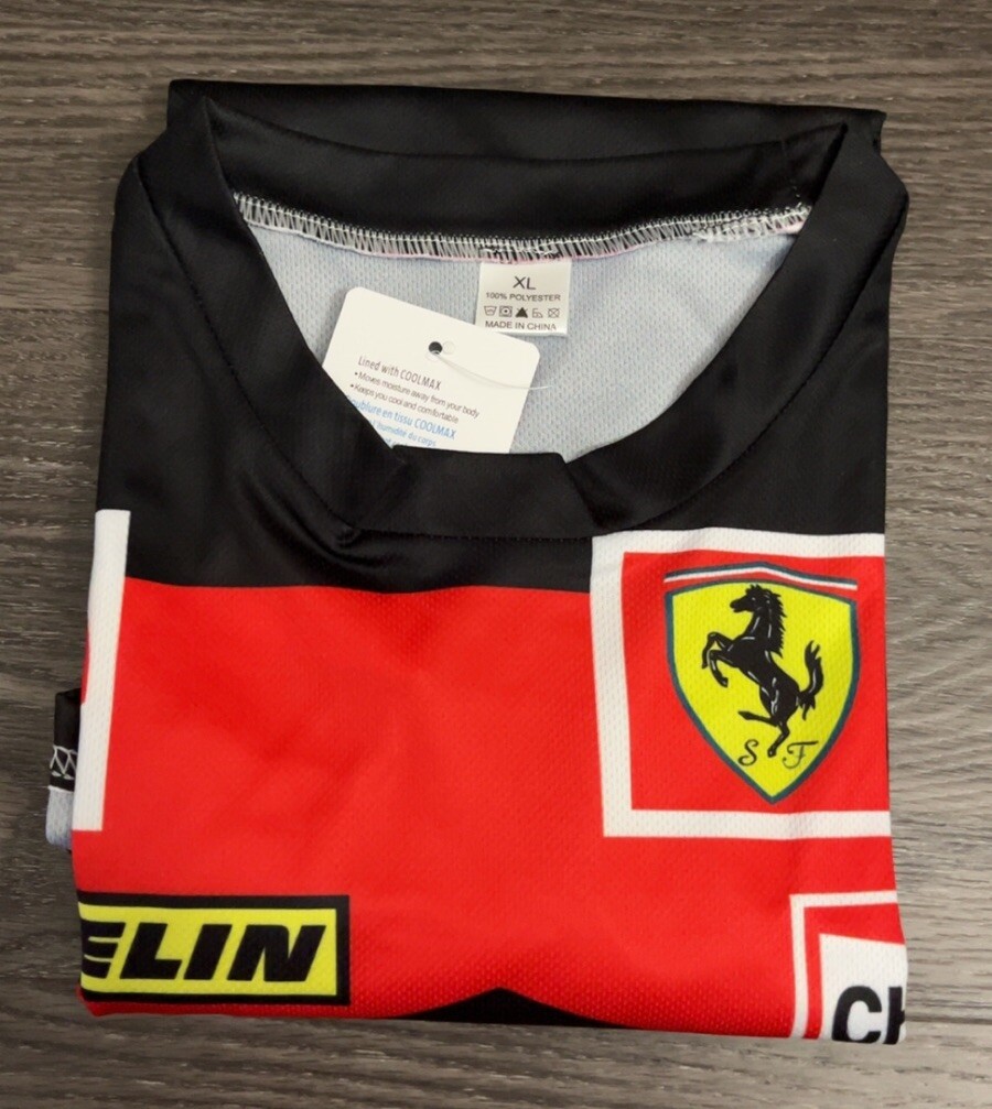 FERRARI MARLBORO JERSEY FORMULA 1 RACING TEAM SIZE (XL) MEN FERRARI MARLBORO JERSEY FORMULA 1 RACING TEAM SIZE (XL) MEN