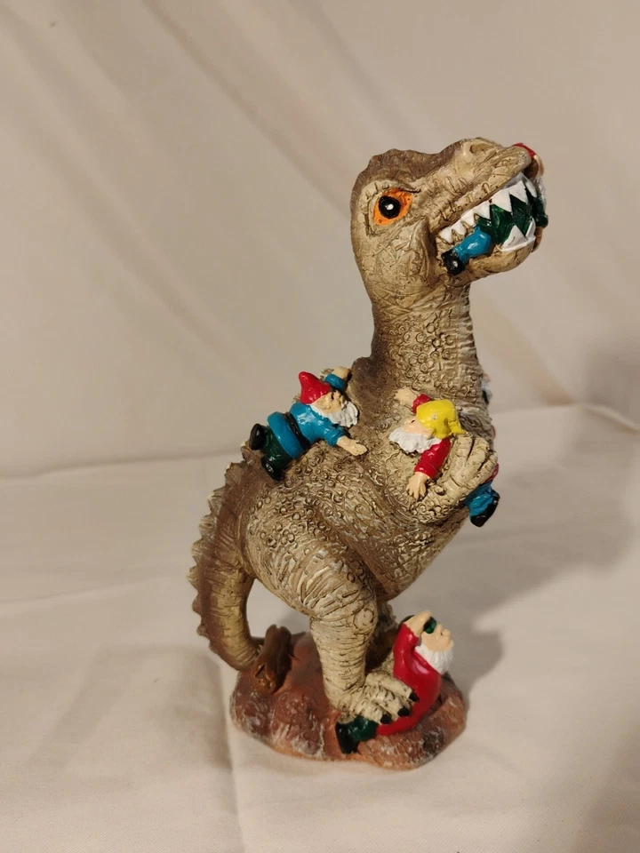 Garden Dinosaur Statues Handicraft Knomes Sculpture Creative Cute Outdoor Decor - Image 2 of 4