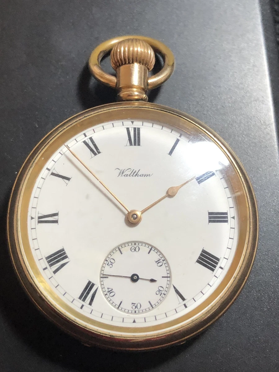 Waltham antique gold pocket best sale watch