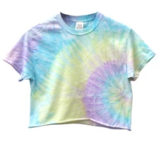 Ethereal Pastel Tie Dye Unisex Cropped Tee