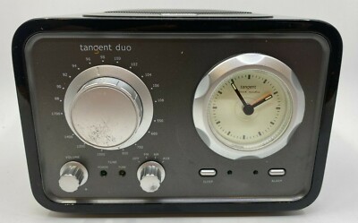 Vintage Style Tangent Duo Clock Radio 11603 Alarm Sleep Snooze NO POWER CABLE