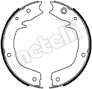 Rear METELLI 53-0267 Brake Shoe Set, parking brake for MITSUBISHI
