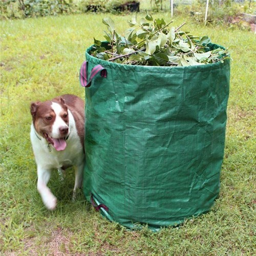 4/8tlg Gartensack Säcke Laubsack Gartenabfallbehälter 272/300L Gartentasche - Bild 13 von 28