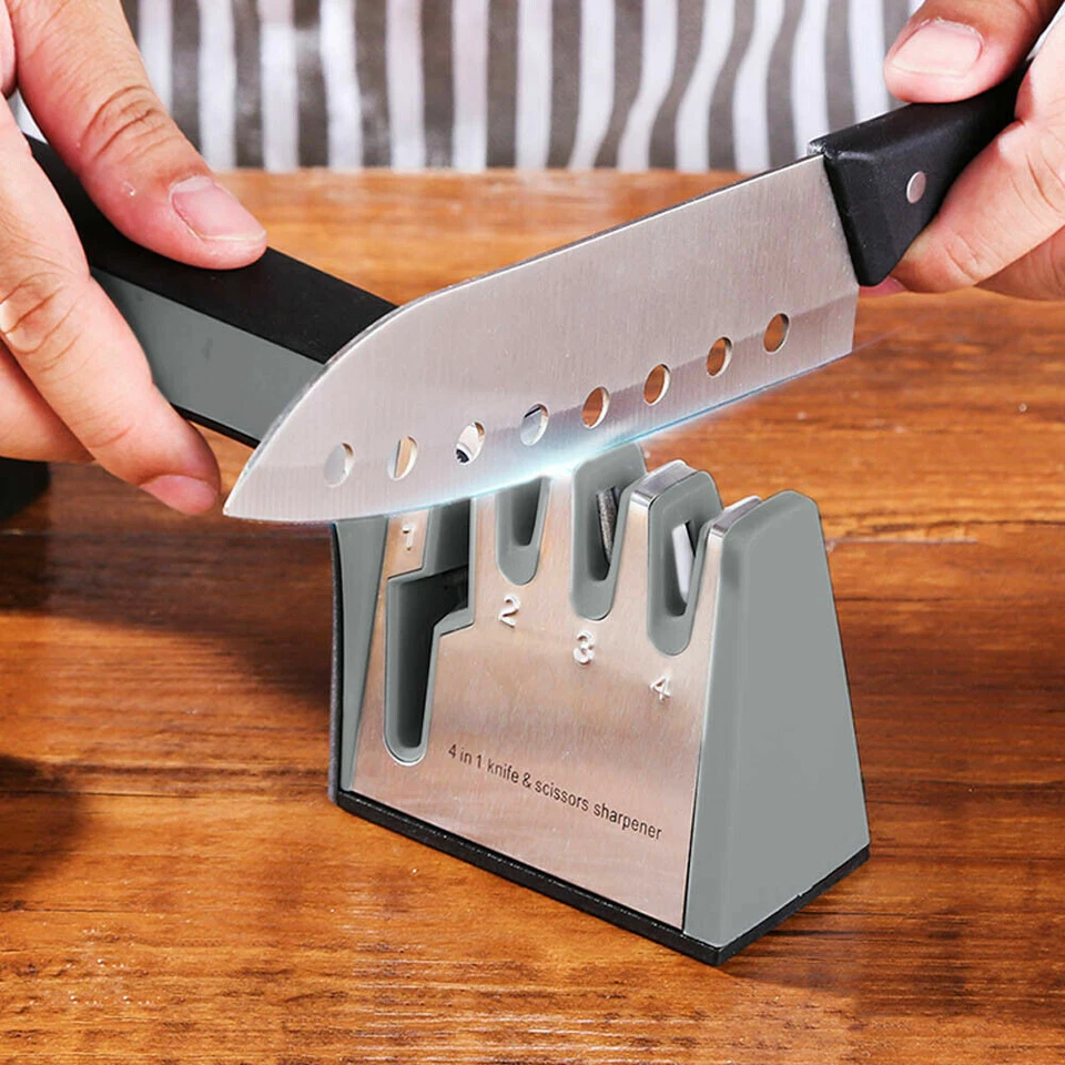 4 Stufen Messerschärfer Messerschleifer Küchenschleifer auch für Scheren Premium - Bild 2 von 4