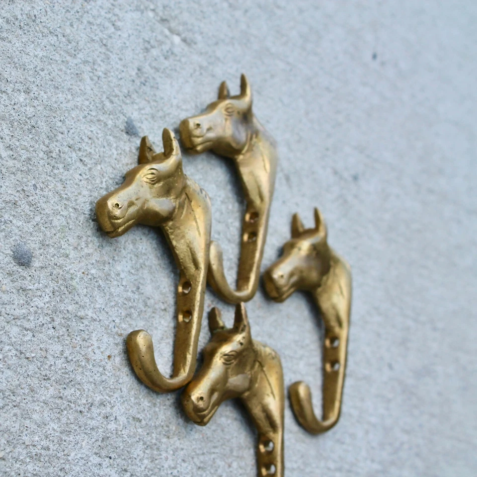 Vintage wall hook Horse Coat Hook, Ranch Antique Key Hanger Mid Century Modern - Image 4 of 4