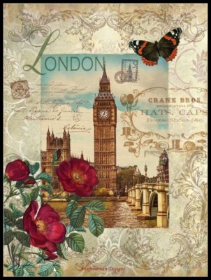 Eternal London - Chart Counted Cross Stitch Patterns Needlework DIY DMC Color 