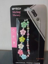 Flower Beaded Phone Charm NEW