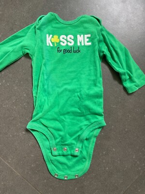 Irish Kiss Me For Good Luck by Carter s Just One You 6 Months Green