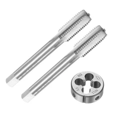 3pcs Metric Tap and Die Set M11 x 1.5 Thread Tap & Round Die Threading Tools