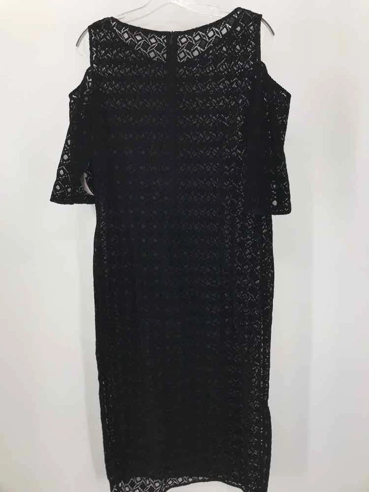 Vestido largo manga corta Anne Fontaine negro talla 44 usado Foto 2 de 3