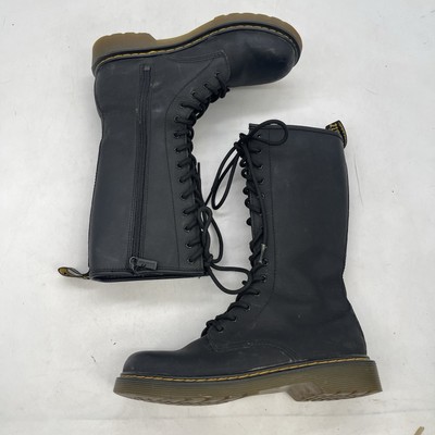 Dr.Martens 1914 14ホール UK5 Dr. Martens 1914 Black Smooth 14-Eye Boot – Red Zone