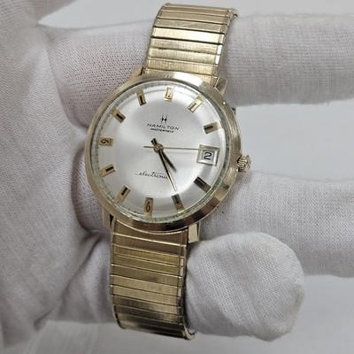 Vintage HAMILTON 703 Masterpiece Electronic 35mm Swiss Gold Filled Mens Watch