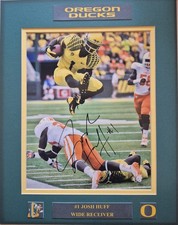 Josh Huff 8x10 auto w/ matte backing board