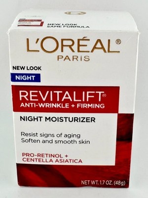 L Oreal Revitalift Night Moisturizer Anti-Wrinkle + Firming 1.7oz  NEW