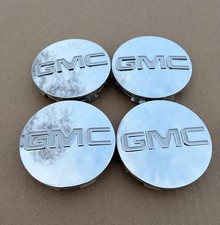 Gmc Chrome 83mm 3.25 Wheel Center Hub Caps Denali Sierra Yukon More - 4pc
