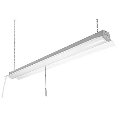 4 Ft. Plug-In Pull Chain Linkable Integrated LED White Shop Light Garage Light 3