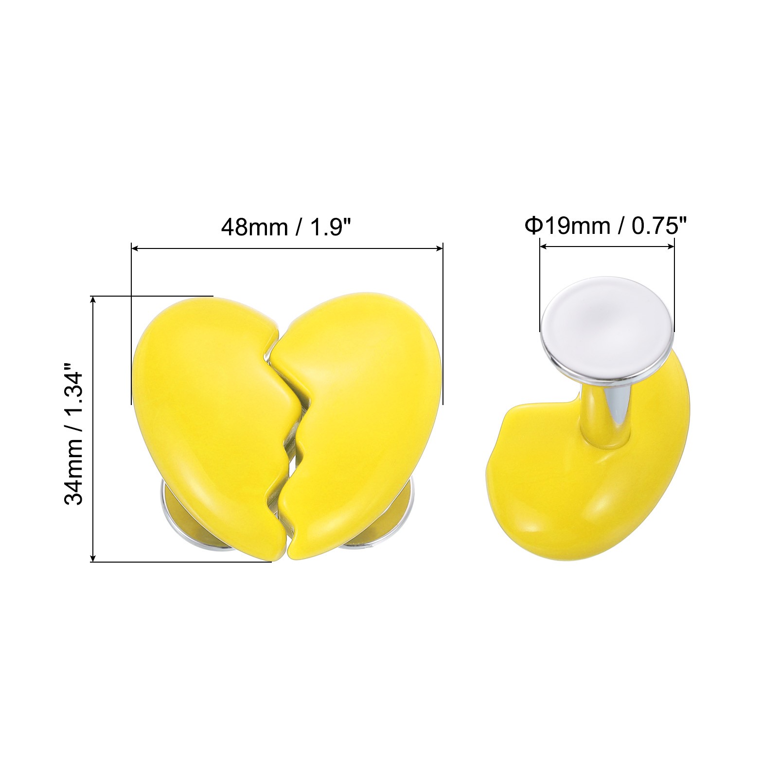 2Pcs Toilet Tank Button Toilet Button Pusher Toilet Replacement Yellow