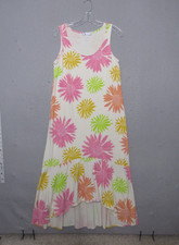 Fresh Produce Dress Medium Floral Ruffle Maxi Beach Vacation Comfy Colorful