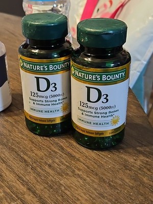 Nature's Bounty Vitamin D3 Supplement 50Mcg 2000IU 150 Count (Pack of 2) Ex 6/26