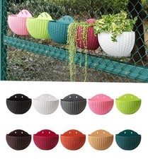 Wall Mounted Planter Hanging Flower Pot Garden Basket Home Outdoor Wall Decor UK