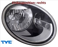 TYC 20-12859-05-9 Hauptscheinwerfer Rechts Scheinwerfer Frontscheinwerfer