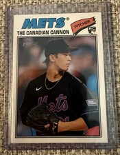 Topps 2026 Heritage Jonah Tong Rookie The Canadian Cannon Mets Card #137