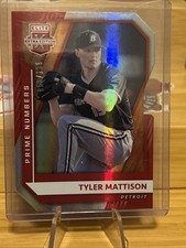 2021 Panini Elite Extra Edition Tyler Mattison #79 Red Die Cut /135 Detroit