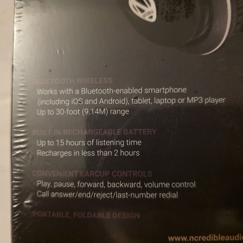 NCREDIBLE1 Bluetooth Headphones Wireless Over-Ear Headset - Picture 13 of 13