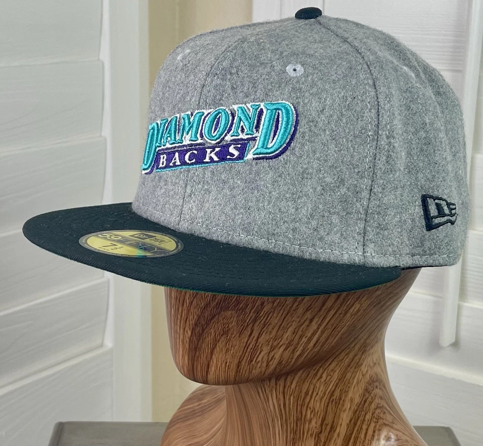 New Era MLB Arizona D-Backs Wool Fitted Hat w/1998 Inaugural Season Patch, 7 1/2 - Image 4 of 4